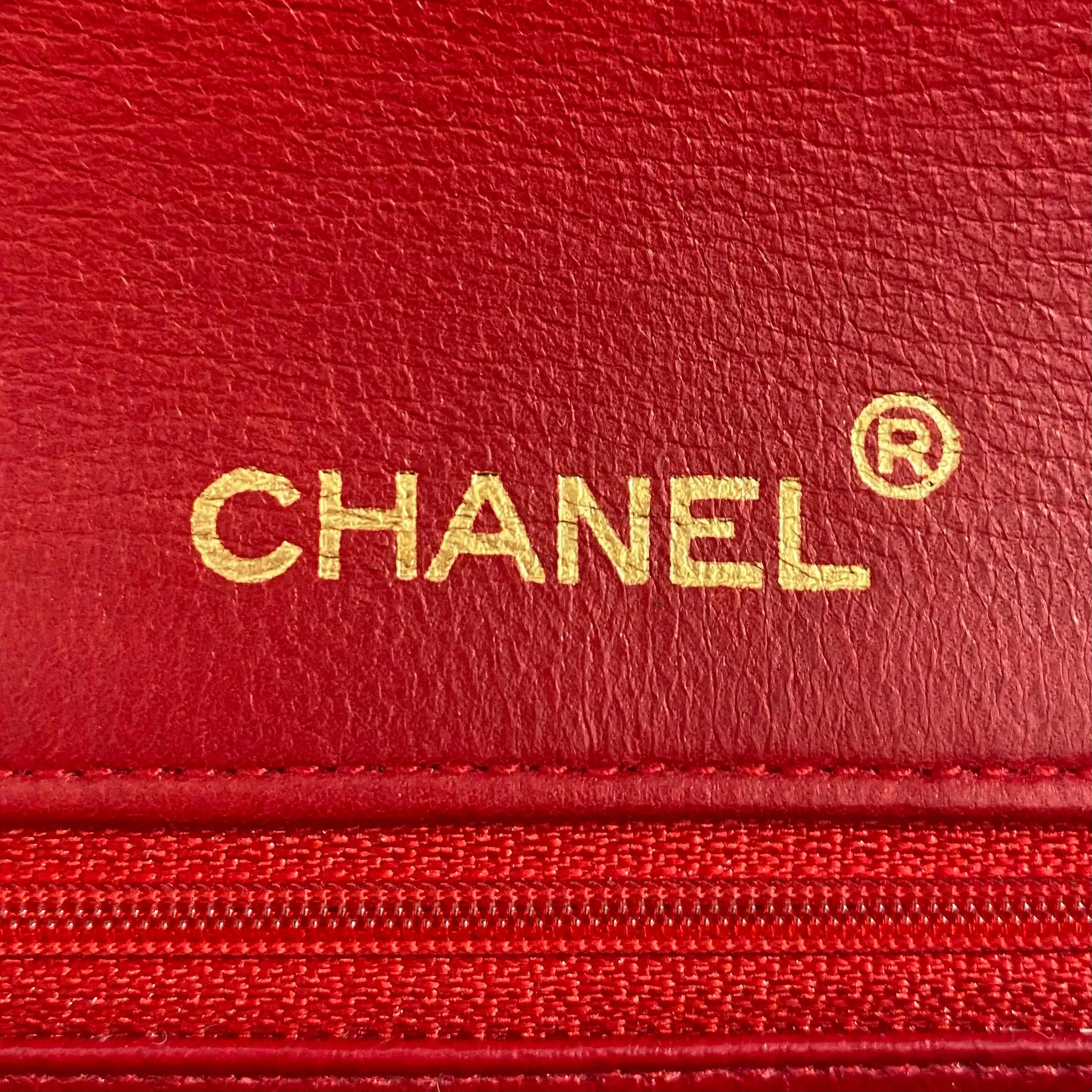 Chanel Vintage Red Single Flap Bag