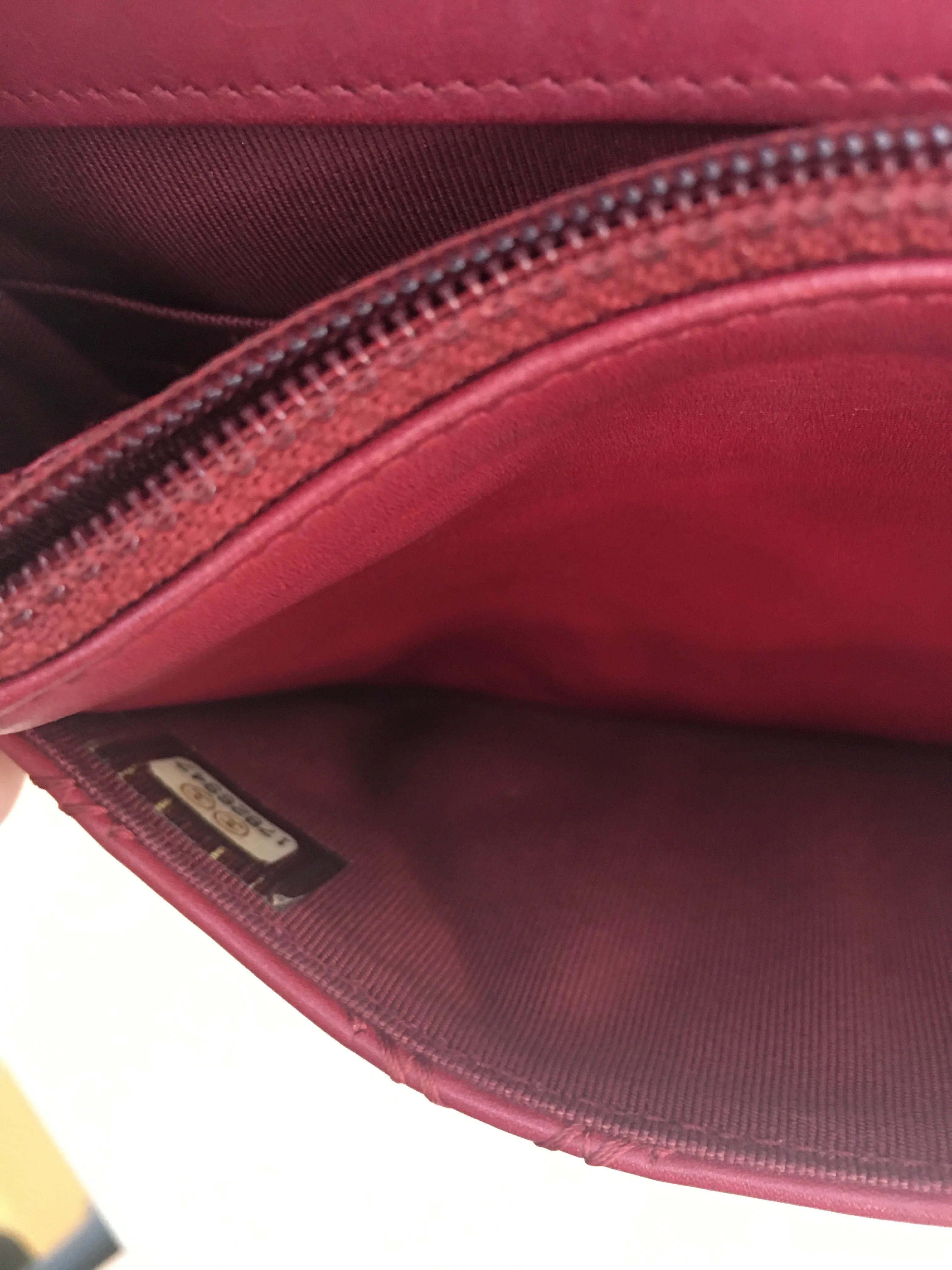 CHANEL WOC Wallet on Chain Pochette in Bordeaux Leather