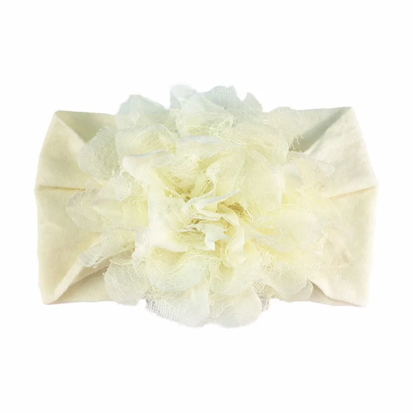 Chiffon Lace Mesh Flower Headbands