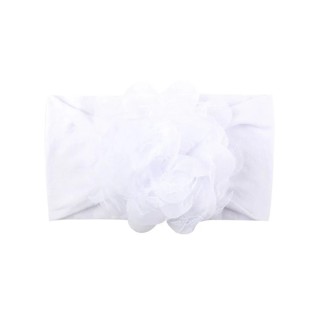 Chiffon Lace Mesh Flower Headbands