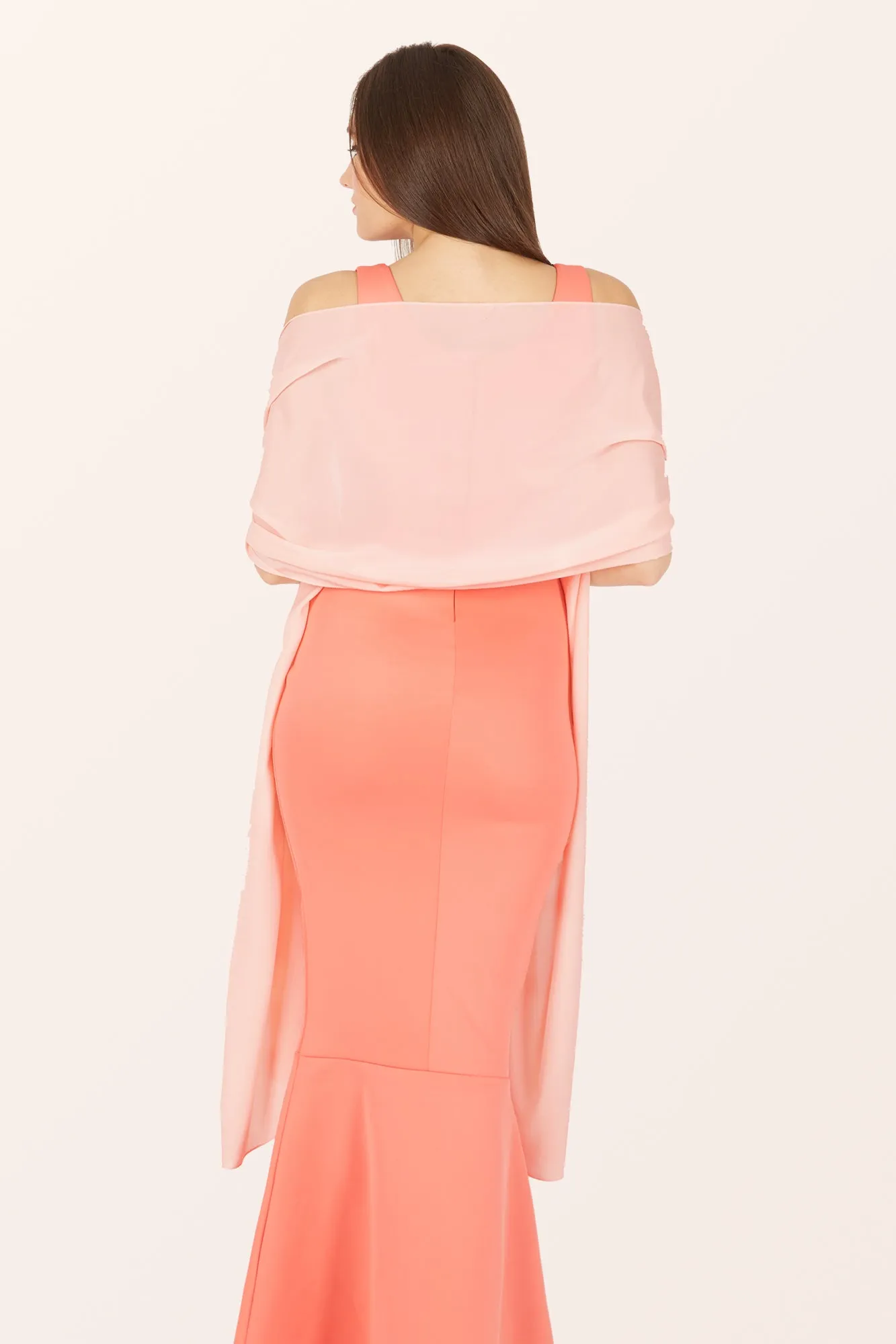 Chiffon Shawl - Baby Pink