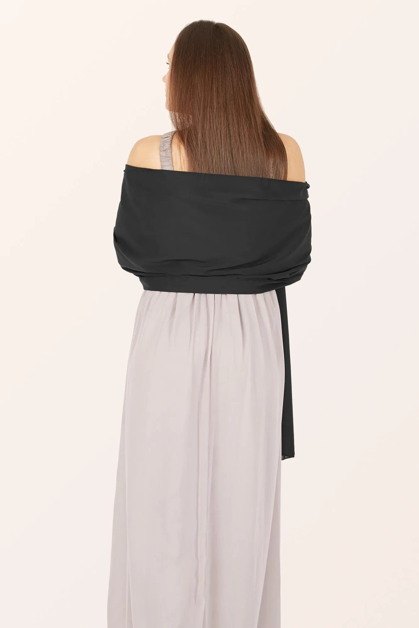 Chiffon Shawl - Black
