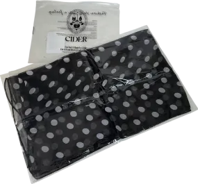 Cider Black Polka Dot Chiffon Scarf UK S