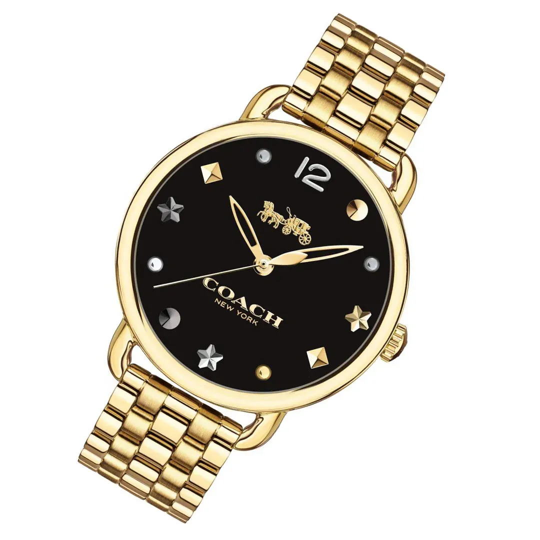 Coach Delancey Gold Tone Women's Watch - 14502813