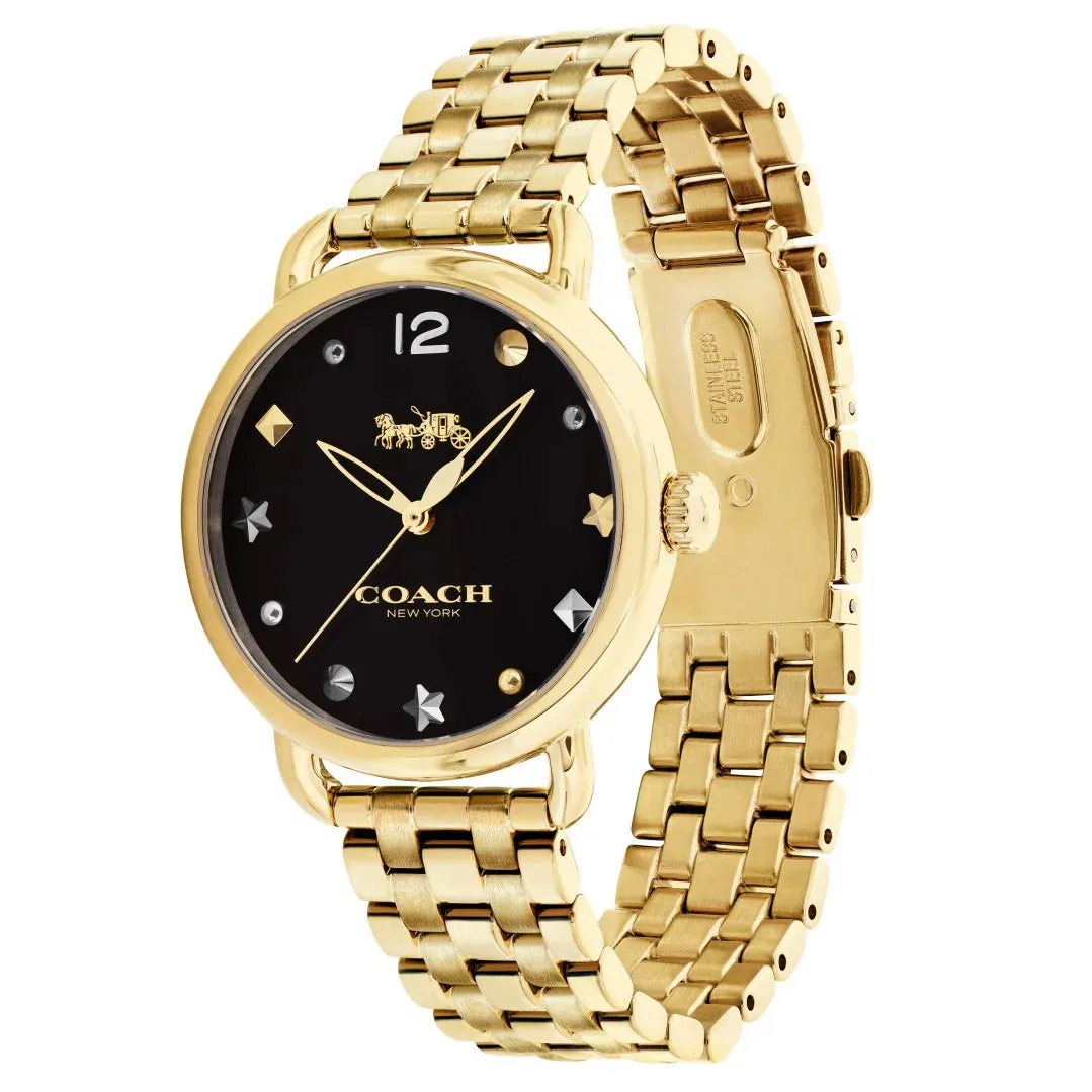 Coach Delancey Gold Tone Women's Watch - 14502813