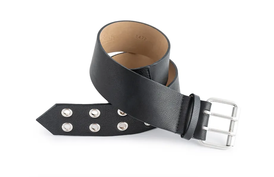Contour Black Eyelet Belt