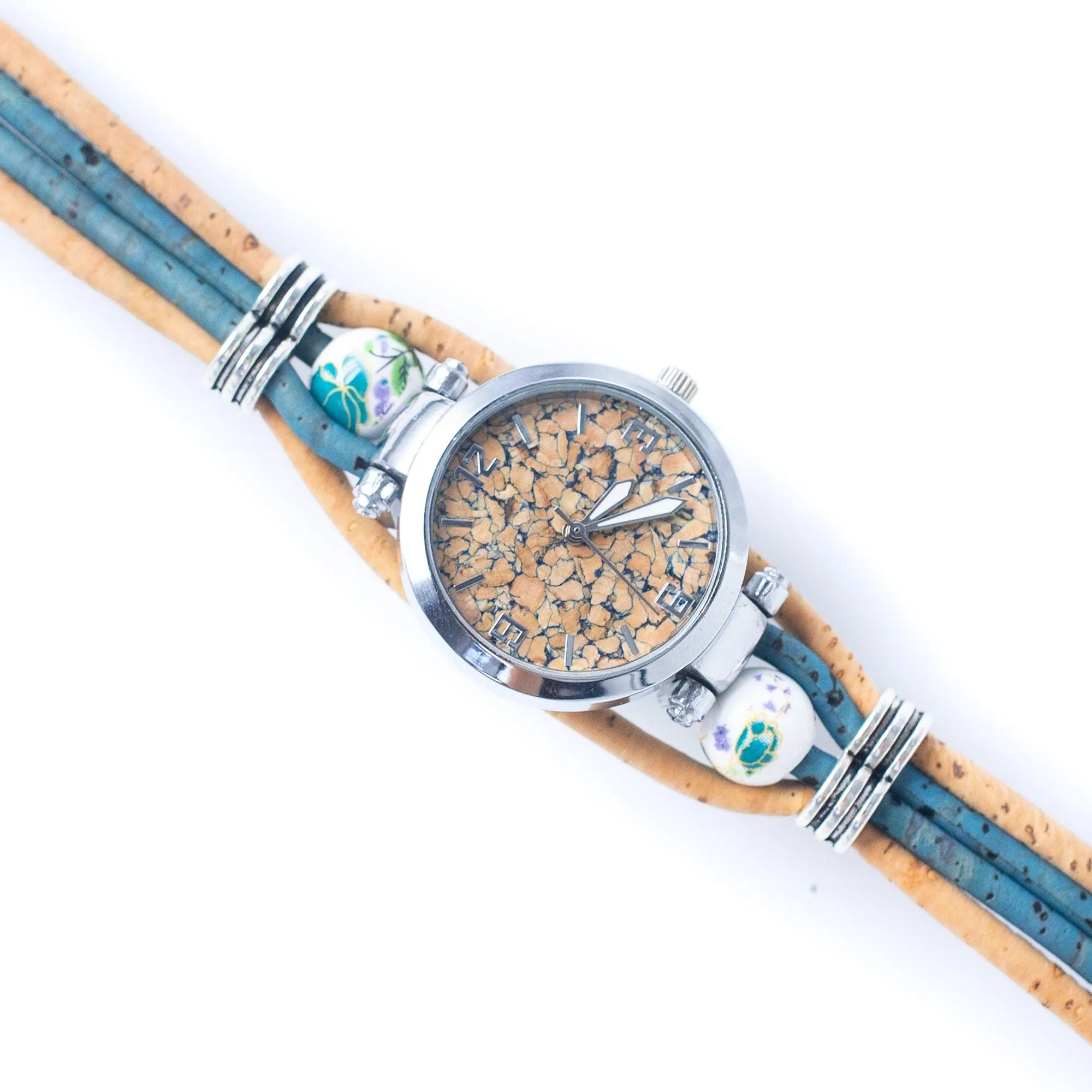 Cork leather watch made in Portugal DIY-011