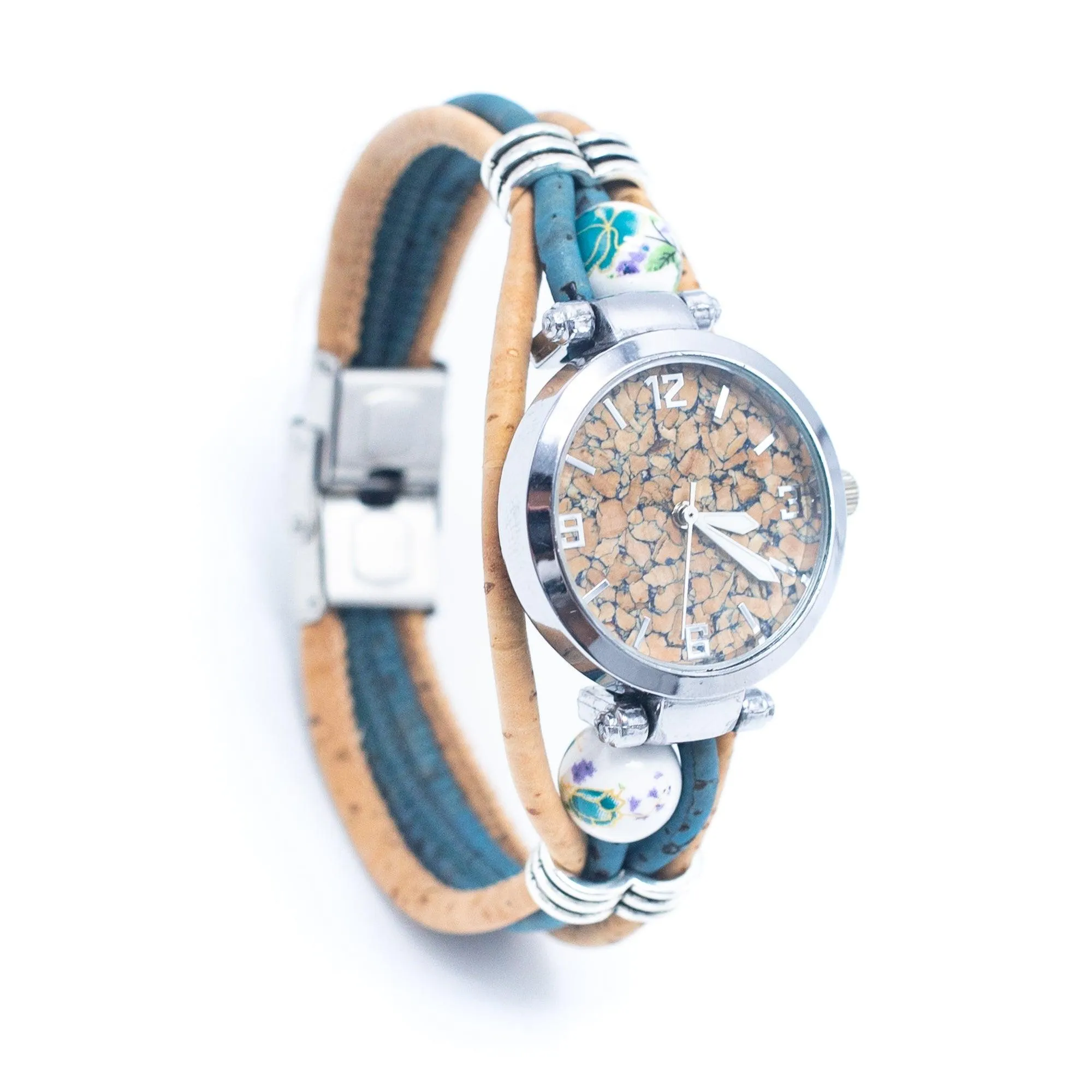 Cork leather watch made in Portugal DIY-011