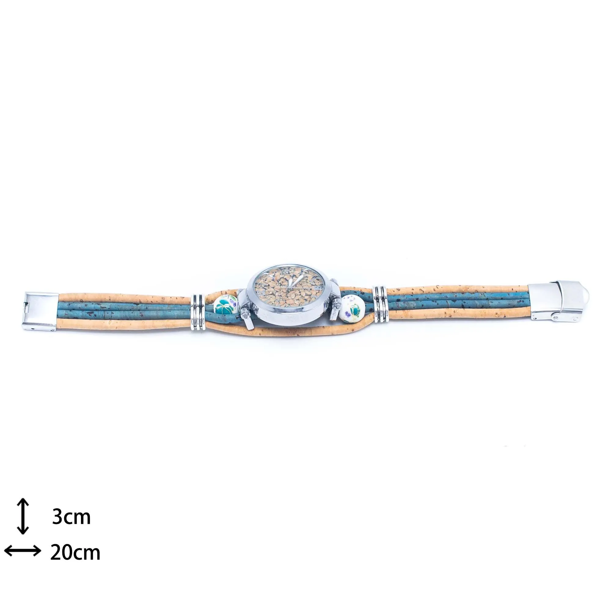 Cork leather watch made in Portugal DIY-011
