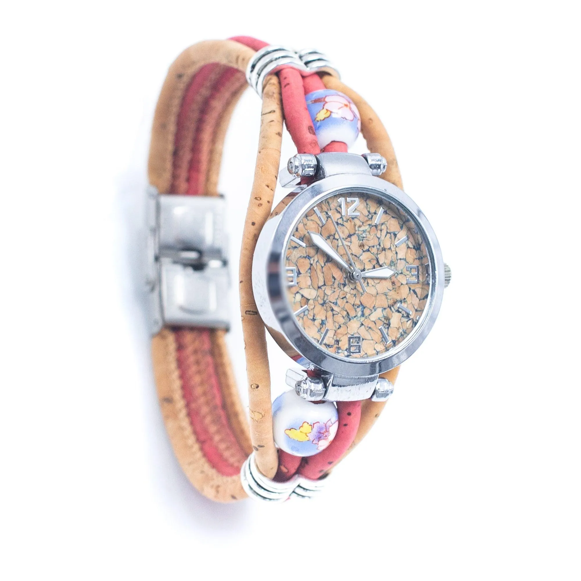 Cork leather watch made in Portugal DIY-011