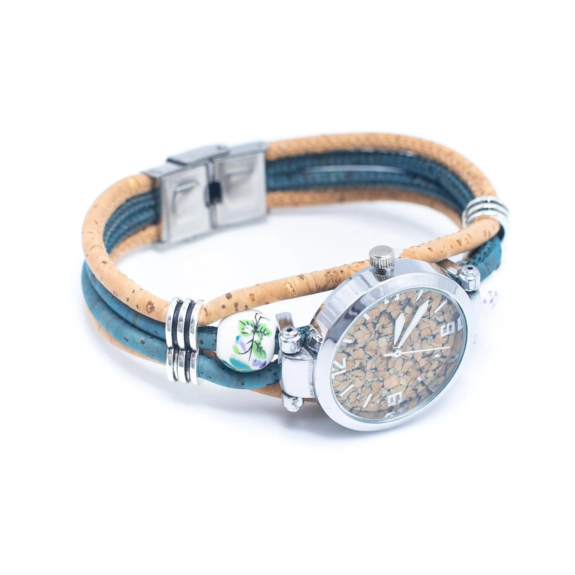 Cork leather watch made in Portugal DIY-011