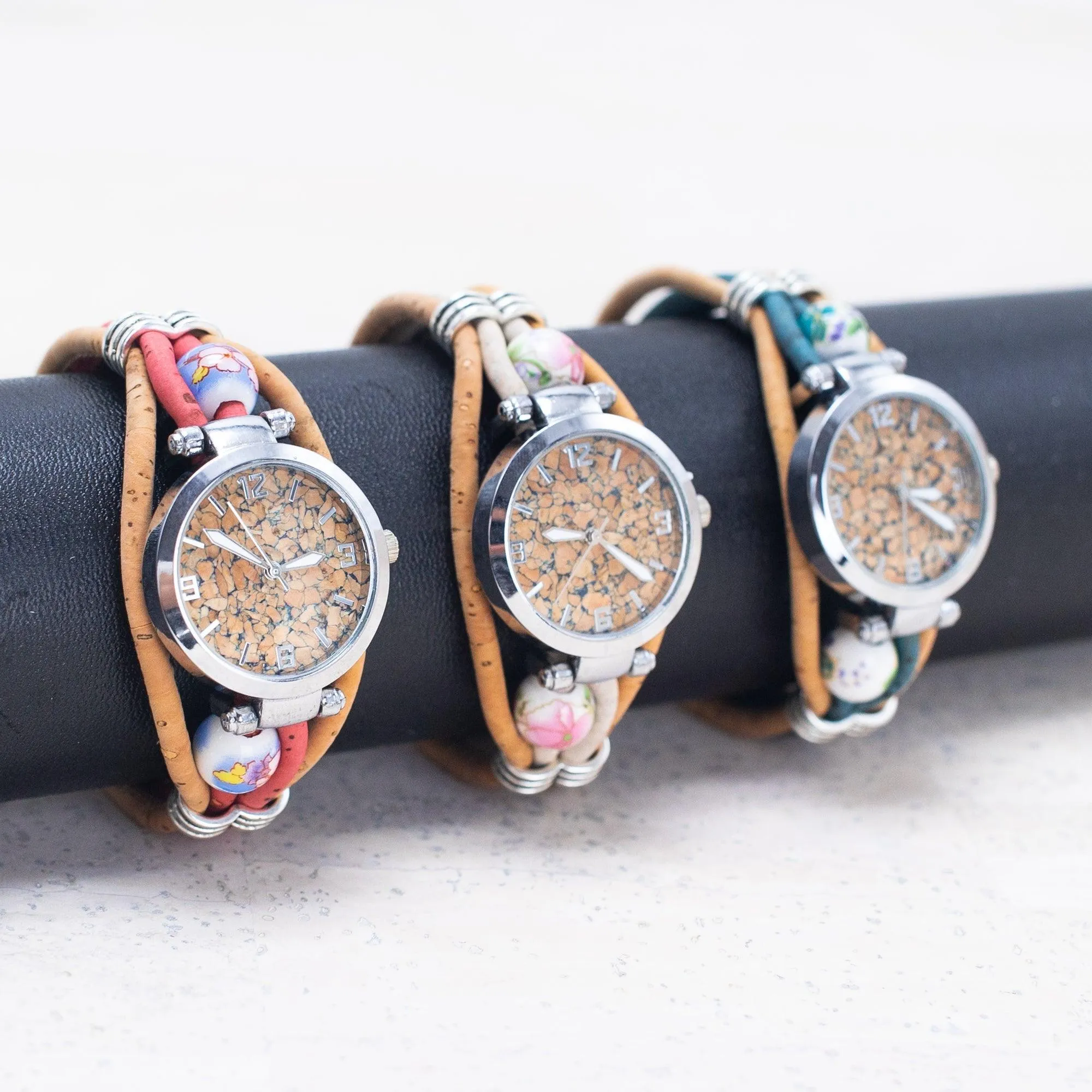 Cork leather watch made in Portugal DIY-011