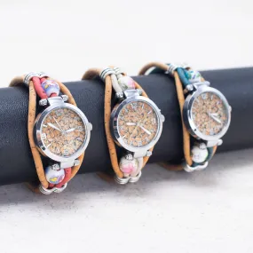 Cork leather watch made in Portugal DIY-011
