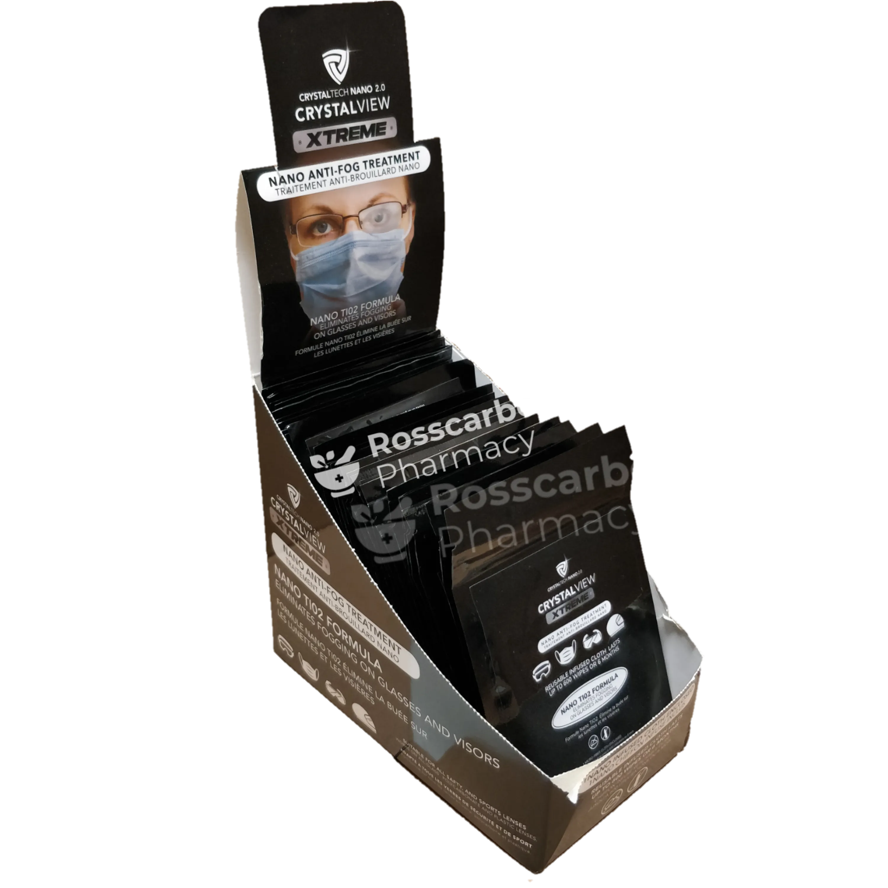 CrystalView Xtreme - Nano Anti-Fog Treatment Wipe