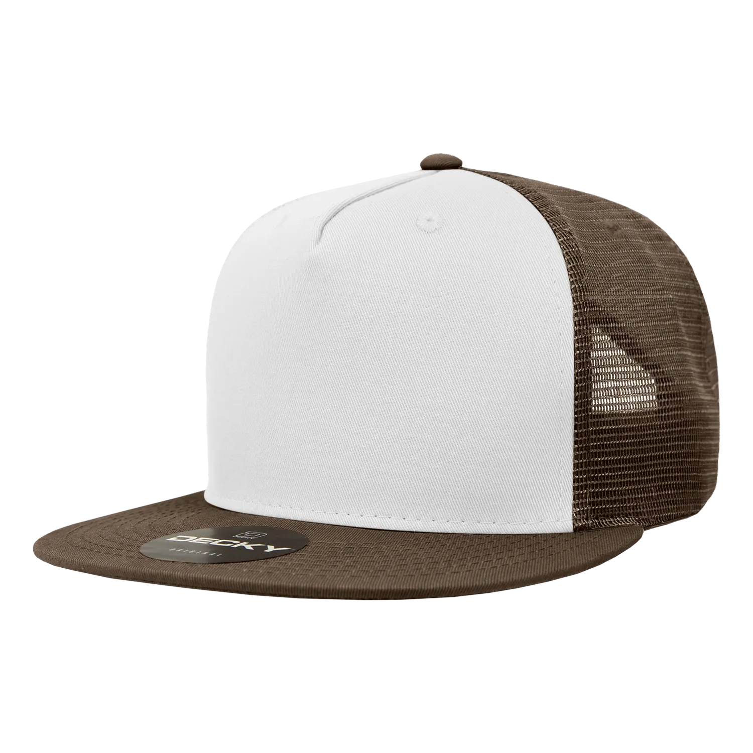 Decky 1040 Blank 5 Panel Trucker Snapback Hat - CASE Pricing