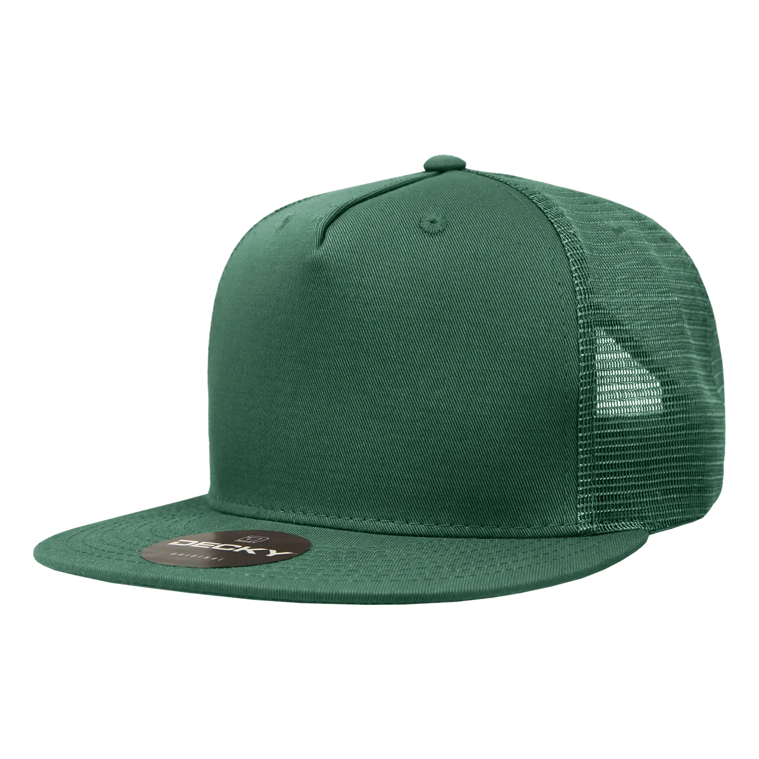 Decky 1040 Blank 5 Panel Trucker Snapback Hat - CASE Pricing