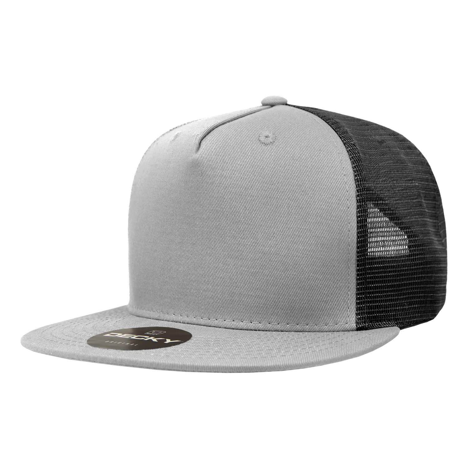 Decky 1040 Blank 5 Panel Trucker Snapback Hat - CASE Pricing