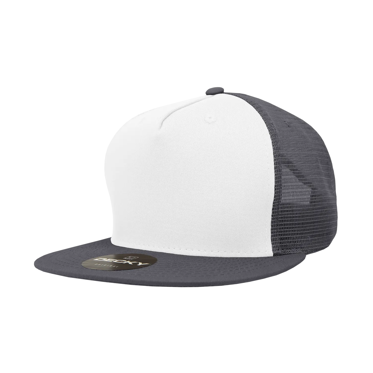 Decky 1040 Blank 5 Panel Trucker Snapback Hat - CASE Pricing