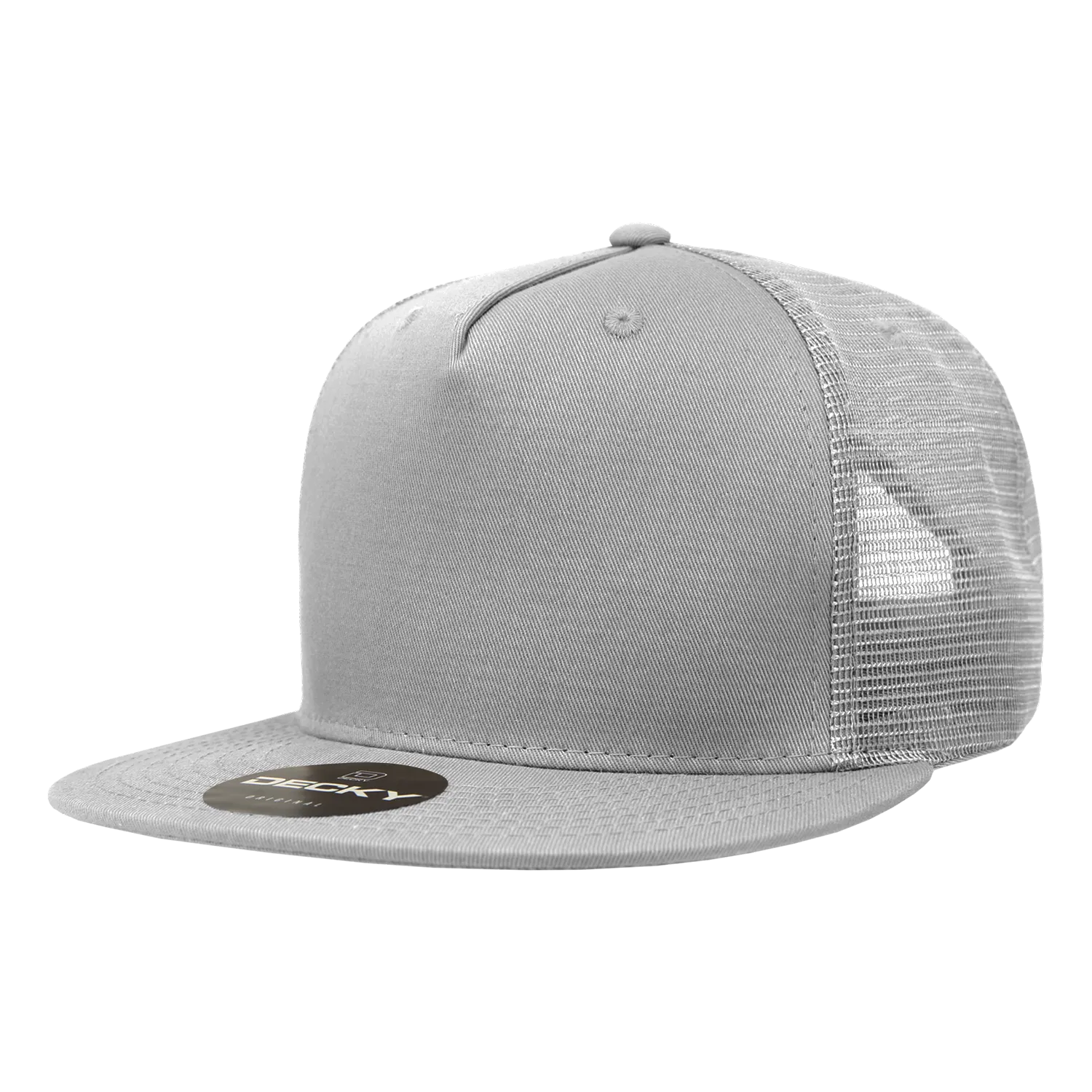 Decky 1040 Blank 5 Panel Trucker Snapback Hat - CASE Pricing