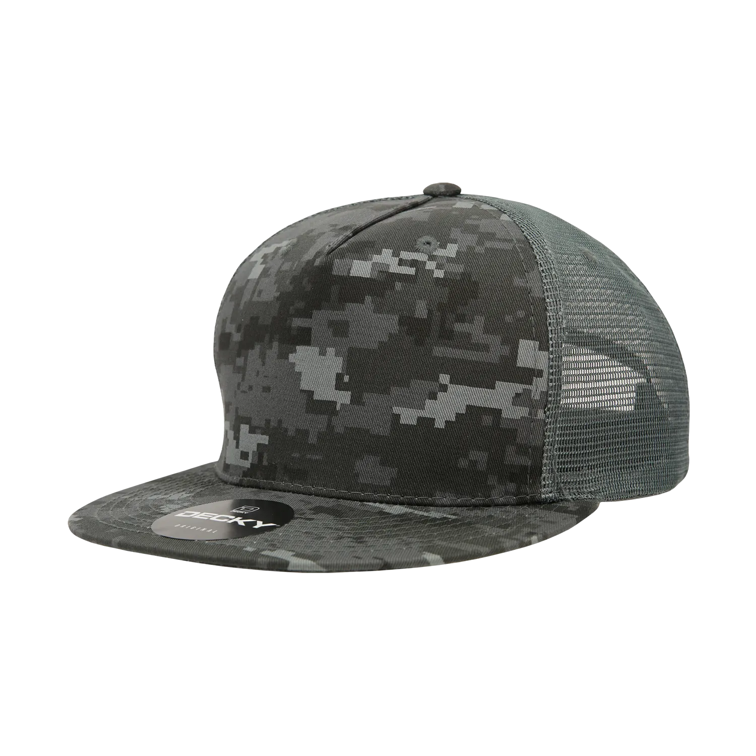 Decky 1040 Blank 5 Panel Trucker Snapback Hat - CASE Pricing