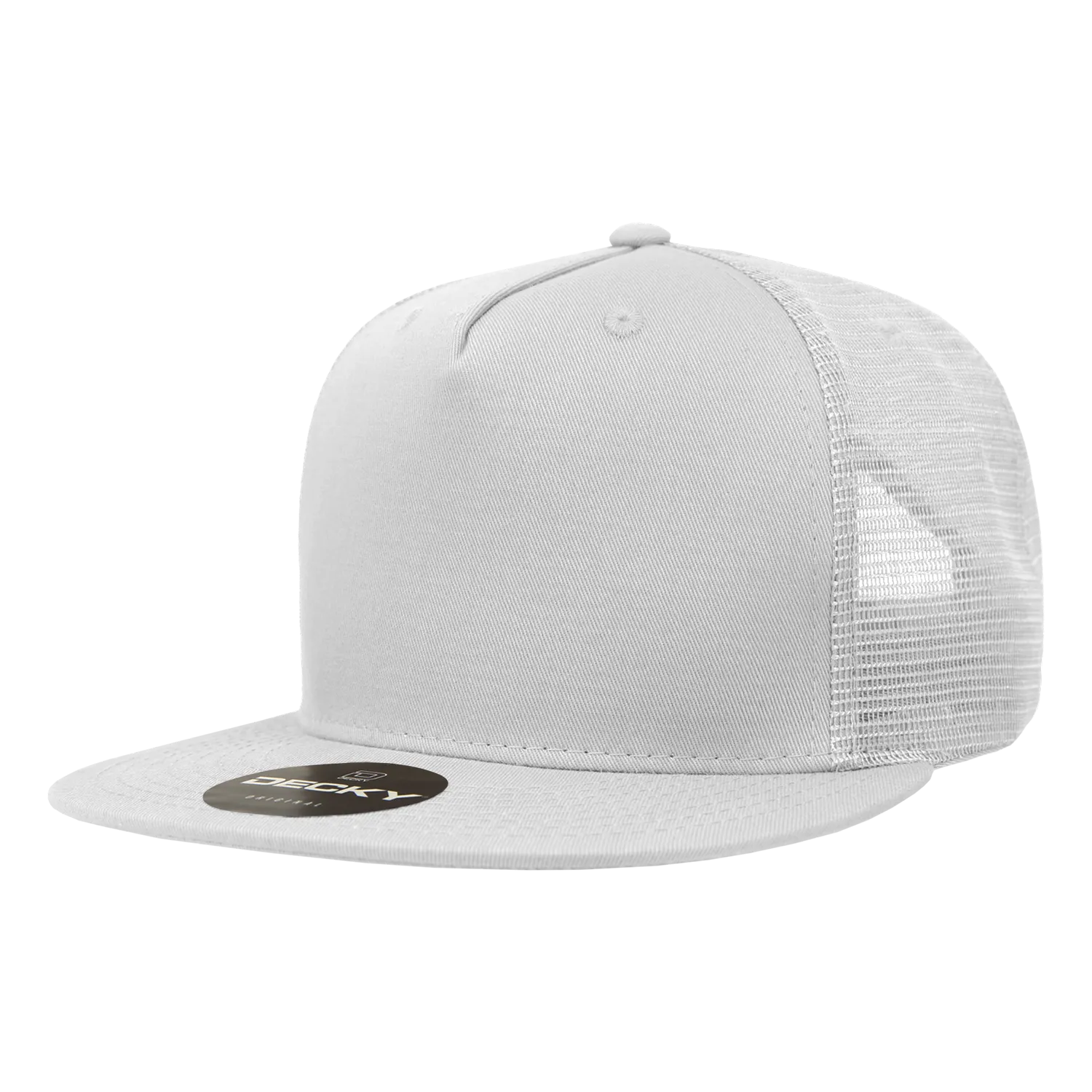 Decky 1040 Blank 5 Panel Trucker Snapback Hat - CASE Pricing