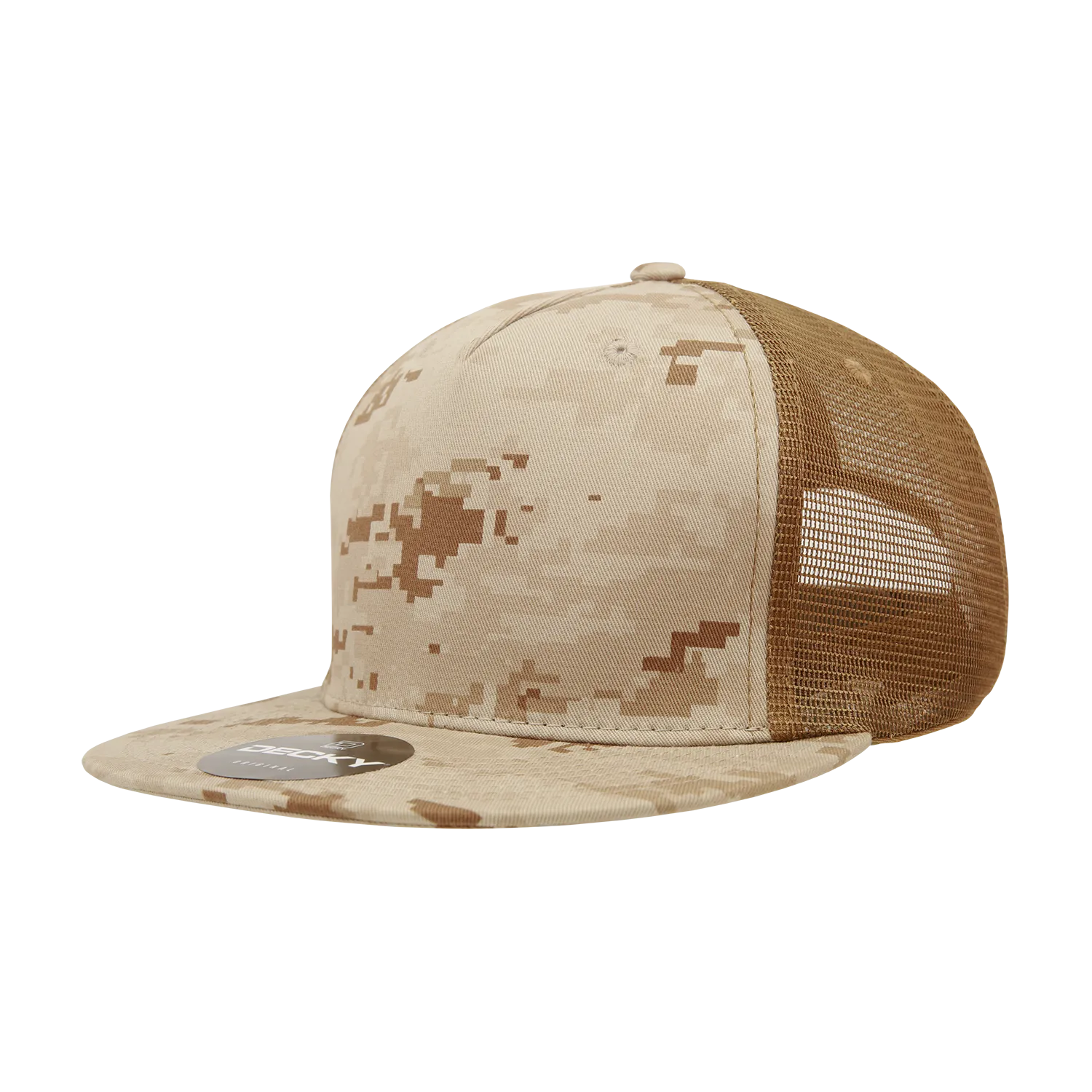 Decky 1040 Blank 5 Panel Trucker Snapback Hat - CASE Pricing