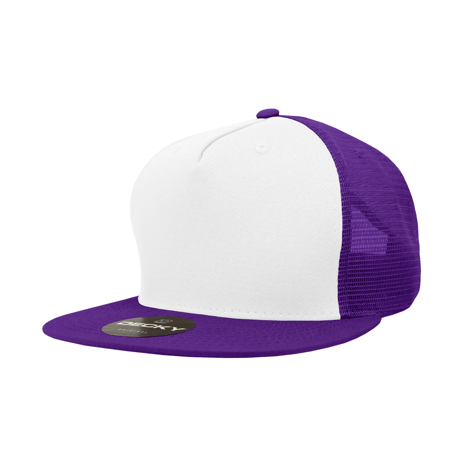 Decky 1040 Blank 5 Panel Trucker Snapback Hat - CASE Pricing