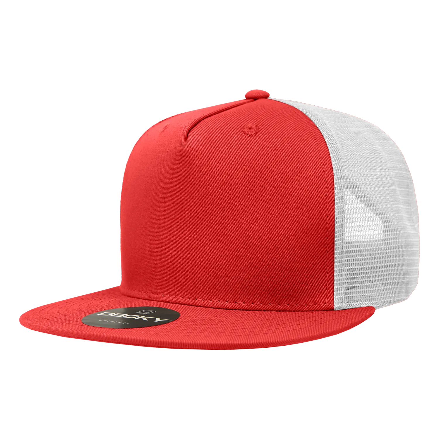 Decky 1040 Blank 5 Panel Trucker Snapback Hat - CASE Pricing