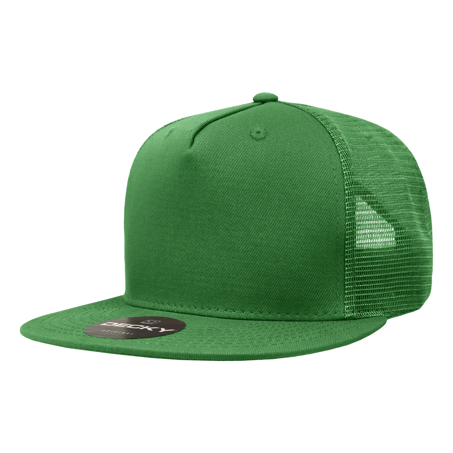 Decky 1040 Blank 5 Panel Trucker Snapback Hat - CASE Pricing