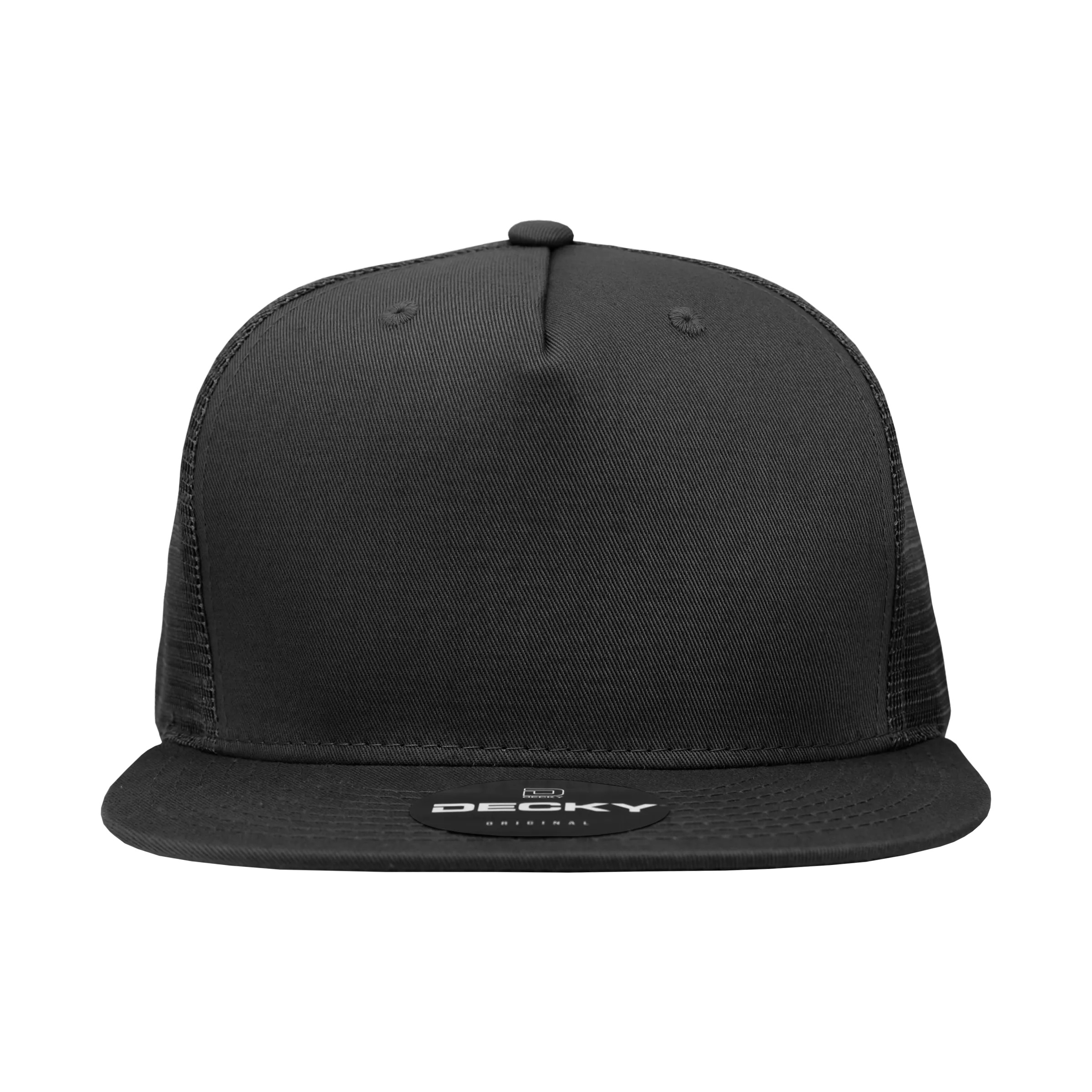 Decky 1040 Blank 5 Panel Trucker Snapback Hat - CASE Pricing