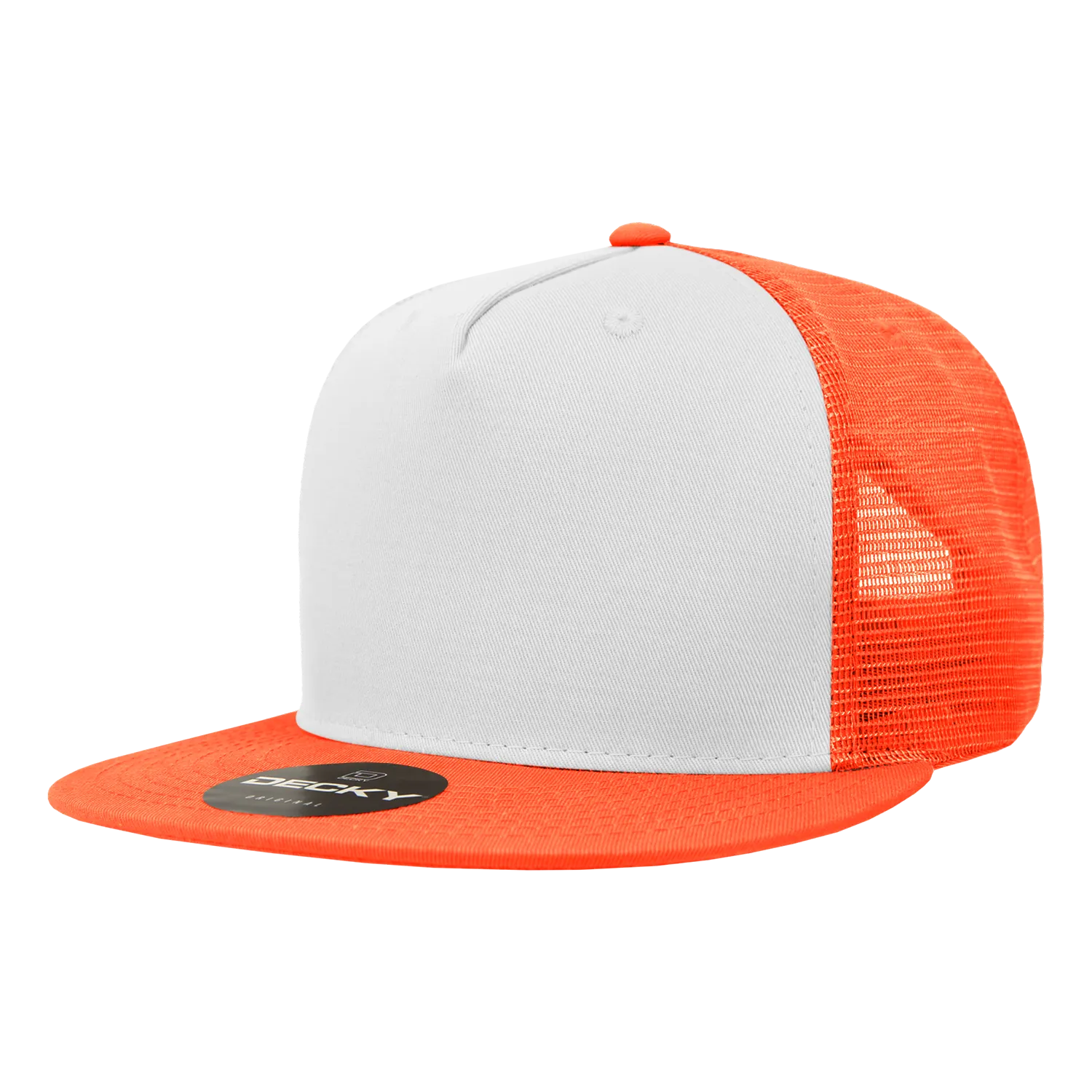 Decky 1040 Blank 5 Panel Trucker Snapback Hat - CASE Pricing