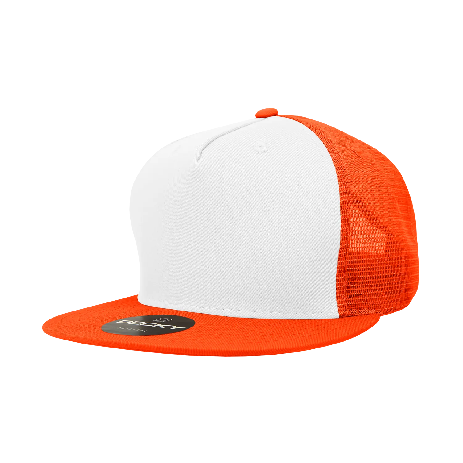 Decky 1040 Blank 5 Panel Trucker Snapback Hat - CASE Pricing
