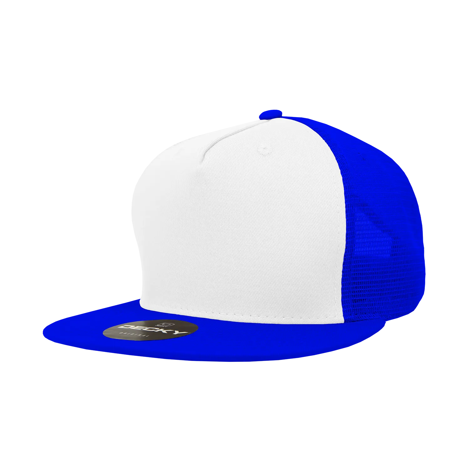 Decky 1040 Blank 5 Panel Trucker Snapback Hat - CASE Pricing