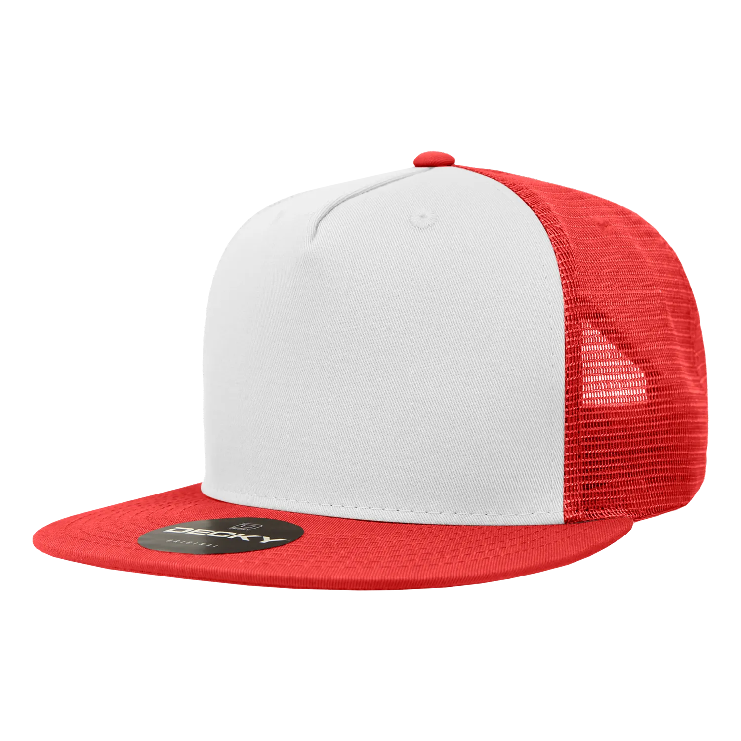 Decky 1040 Blank 5 Panel Trucker Snapback Hat - CASE Pricing