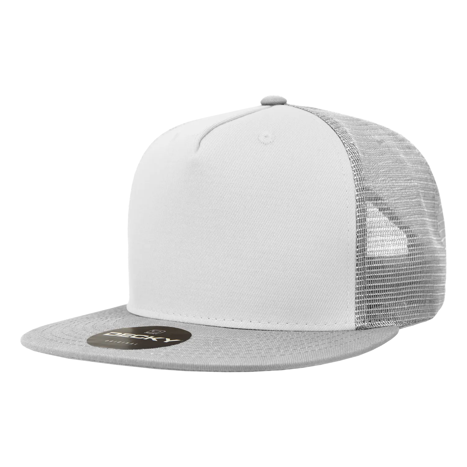 Decky 1040 Blank 5 Panel Trucker Snapback Hat - CASE Pricing