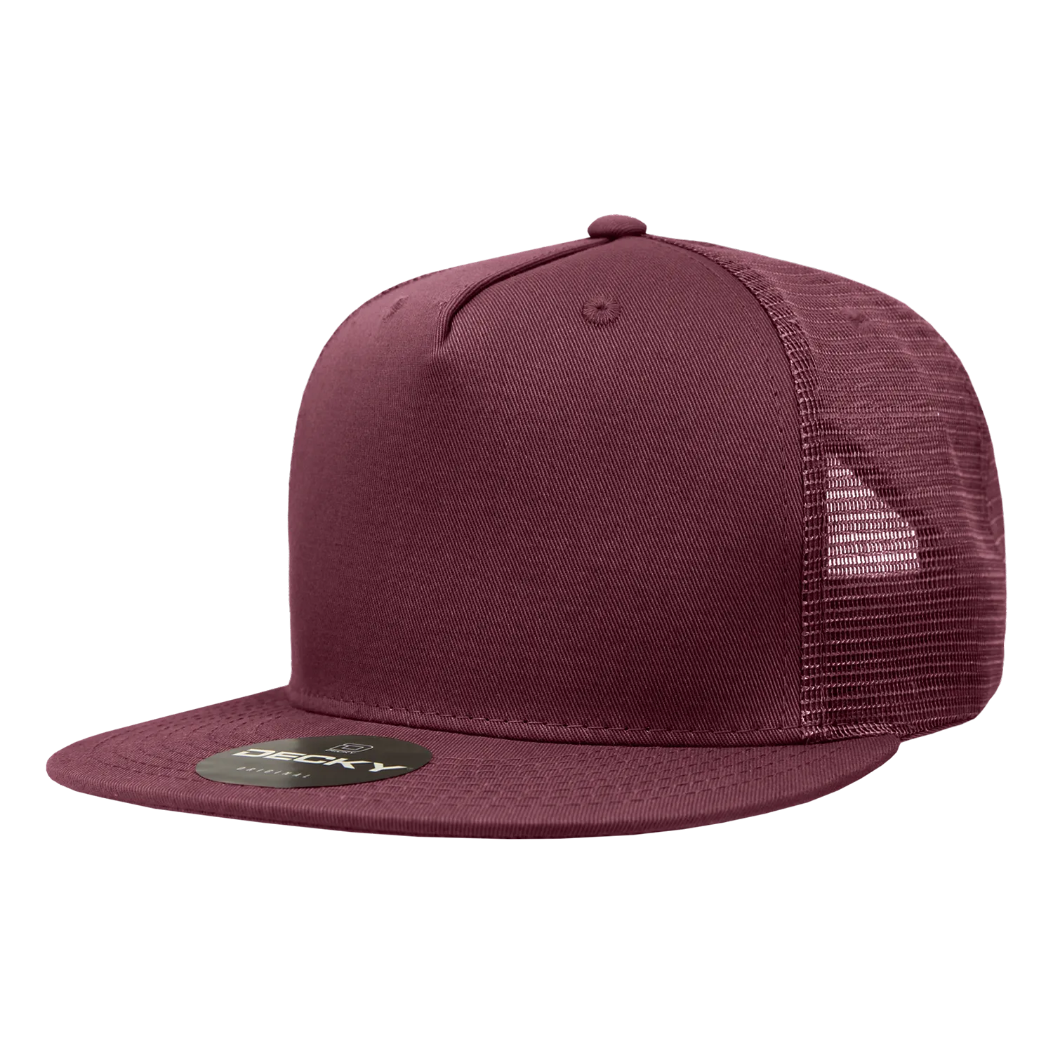 Decky 1040 Blank 5 Panel Trucker Snapback Hat - CASE Pricing