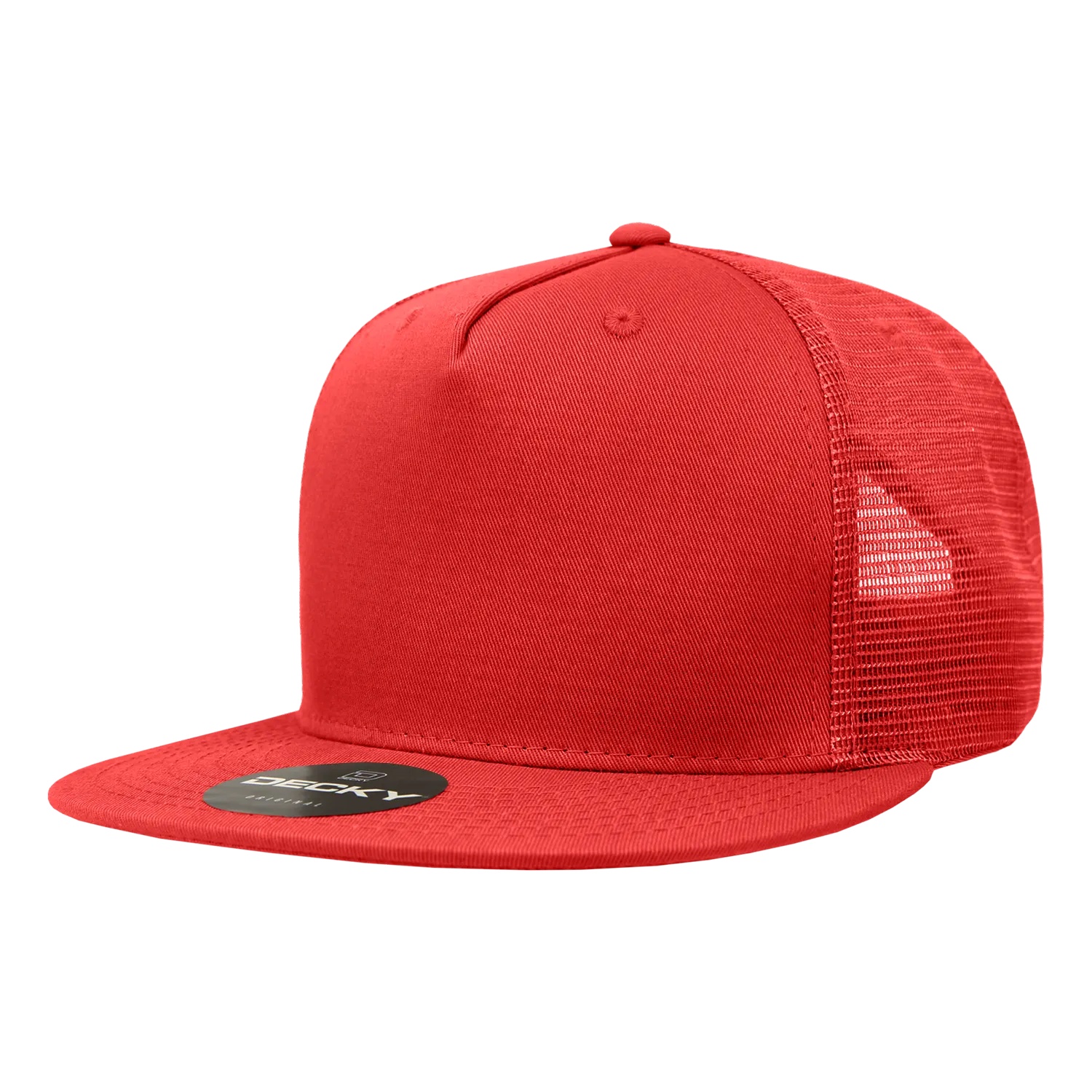 Decky 1040 Blank 5 Panel Trucker Snapback Hat - CASE Pricing