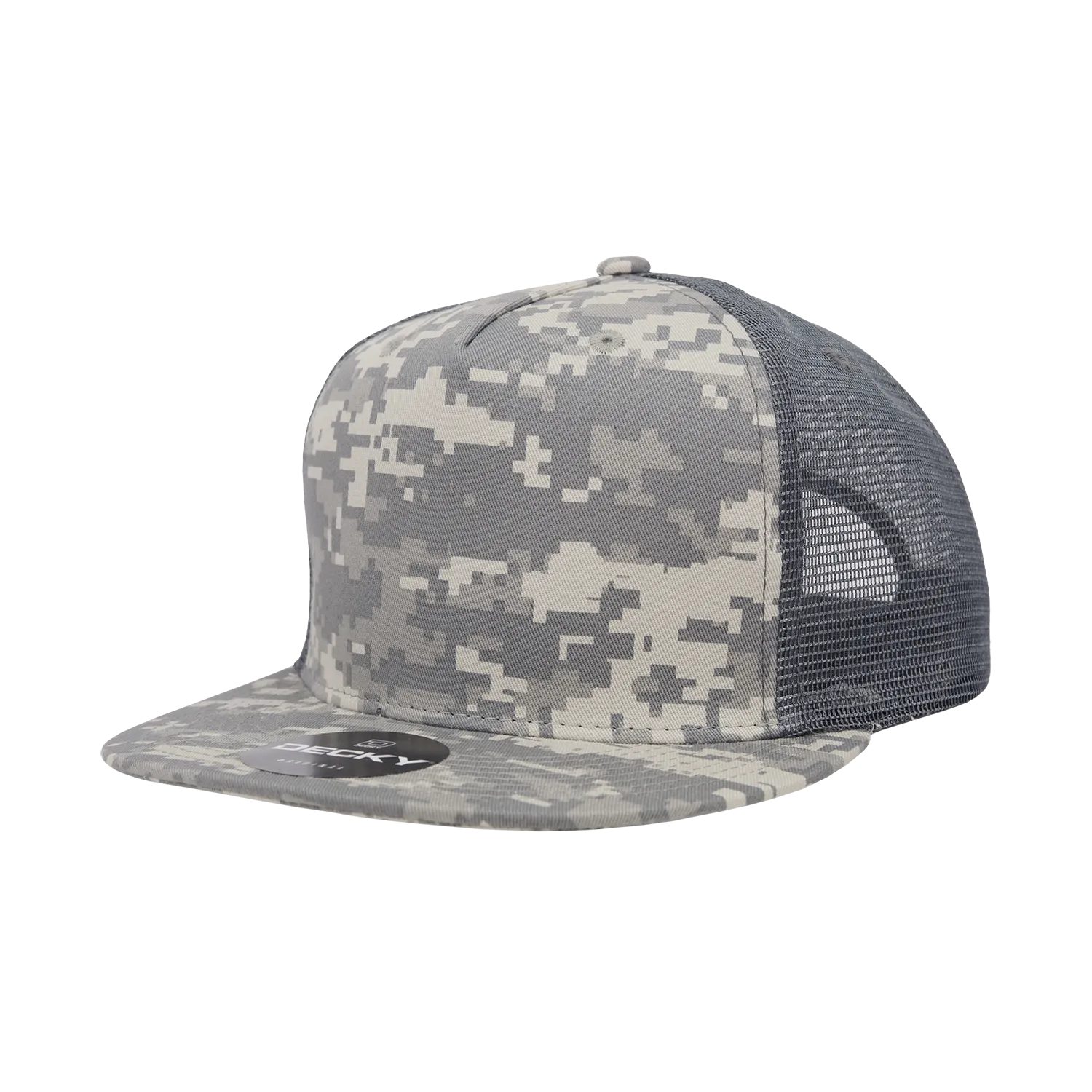 Decky 1040 Blank 5 Panel Trucker Snapback Hat - CASE Pricing