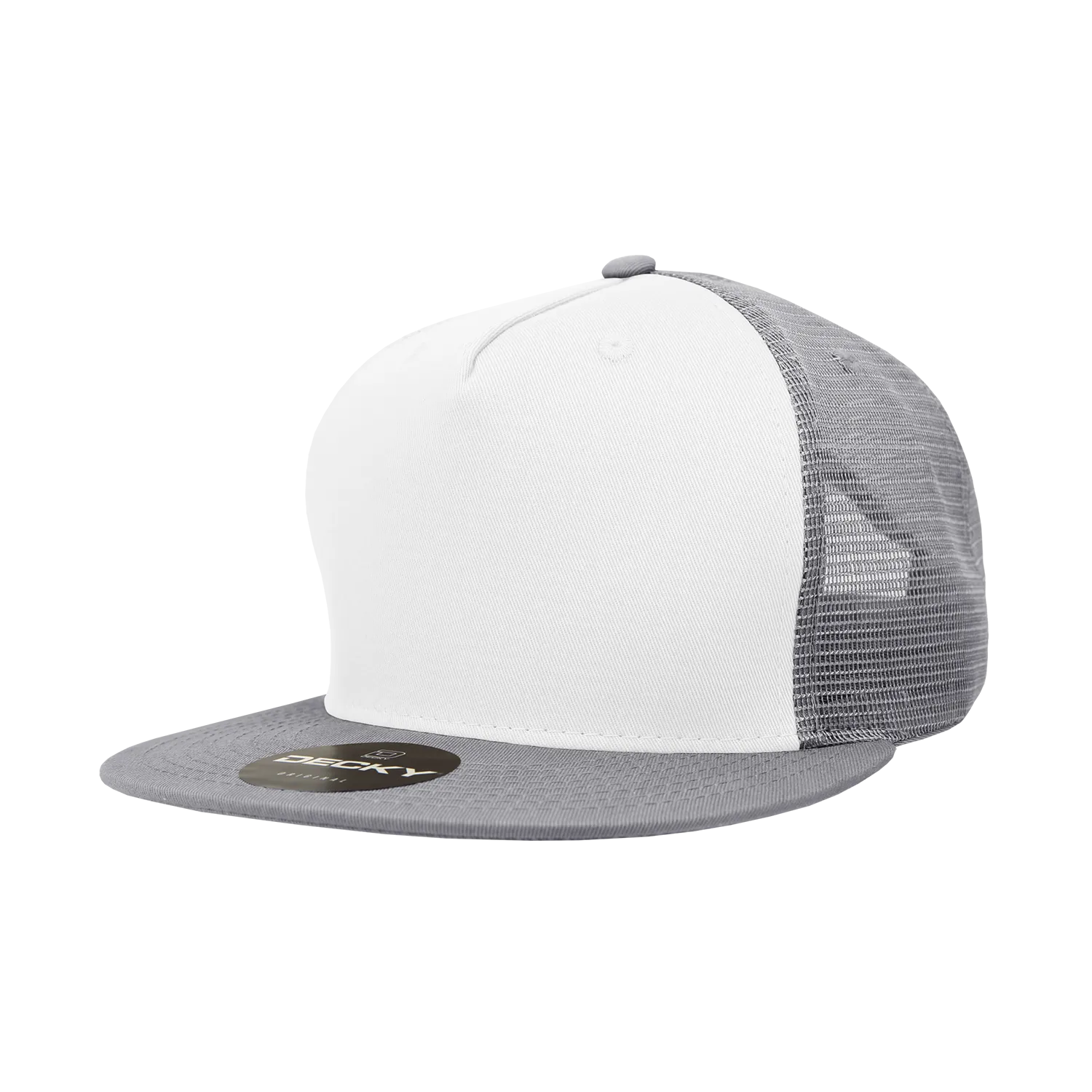 Decky 1040 Blank 5 Panel Trucker Snapback Hat - CASE Pricing