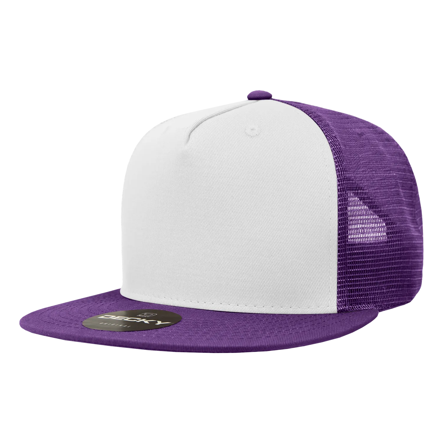 Decky 1040 Blank 5 Panel Trucker Snapback Hat - CASE Pricing