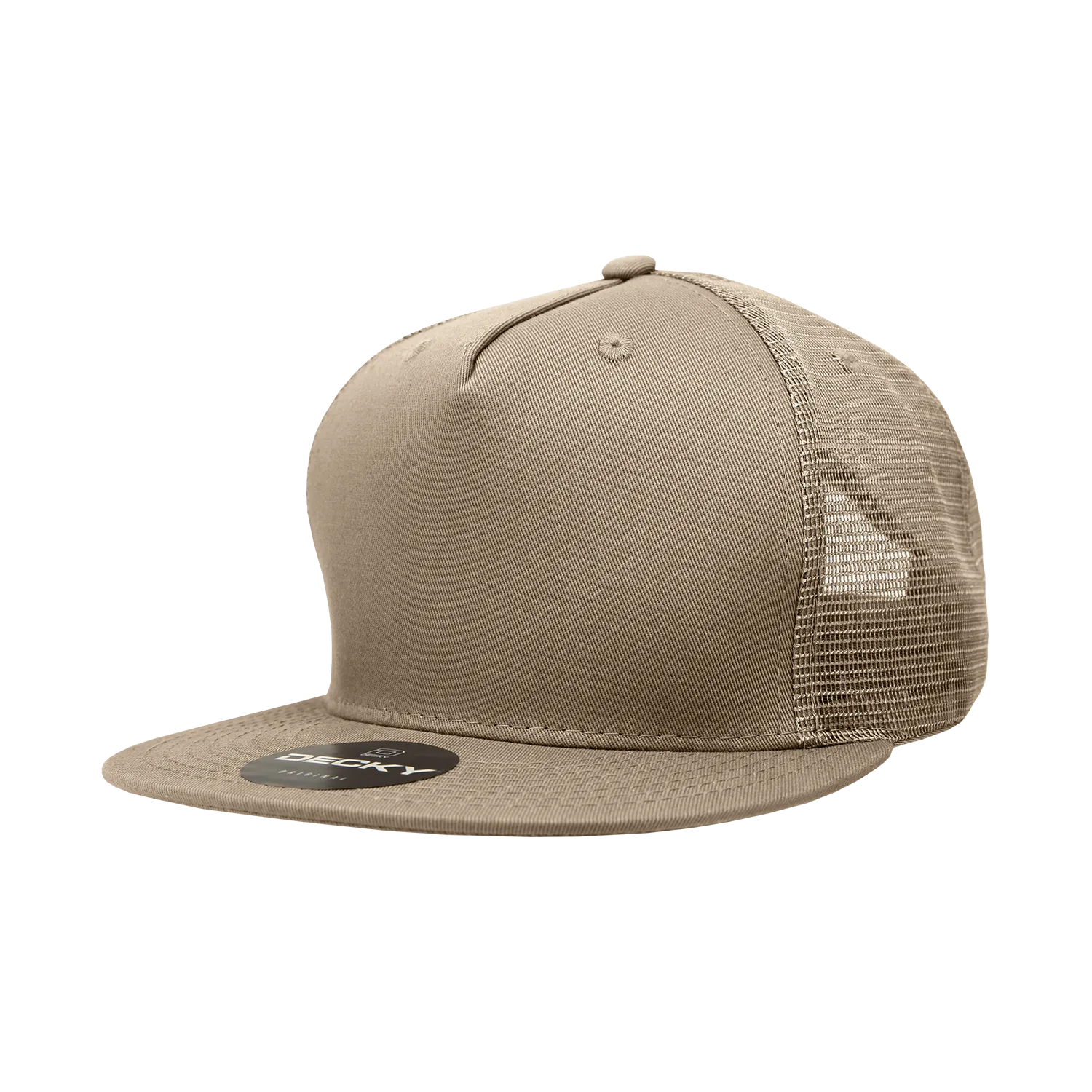 Decky 1040 Blank 5 Panel Trucker Snapback Hat - CASE Pricing