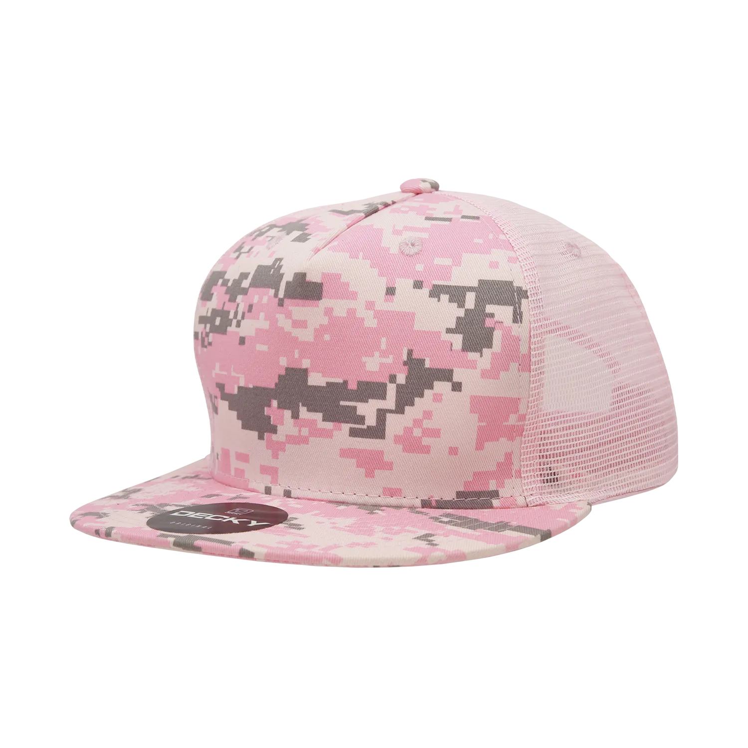 Decky 1040 Blank 5 Panel Trucker Snapback Hat - CASE Pricing