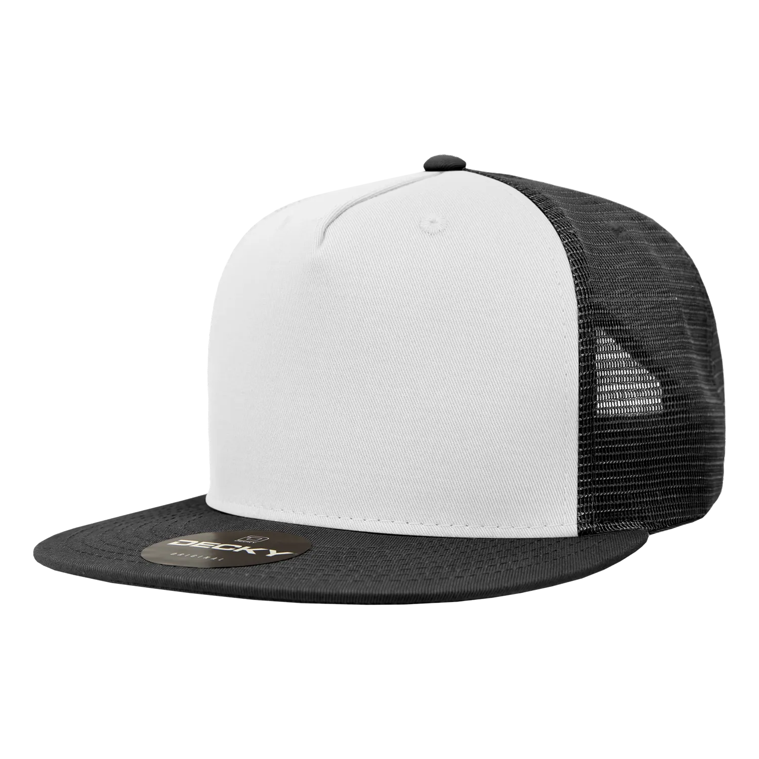 Decky 1040 Blank 5 Panel Trucker Snapback Hat - CASE Pricing