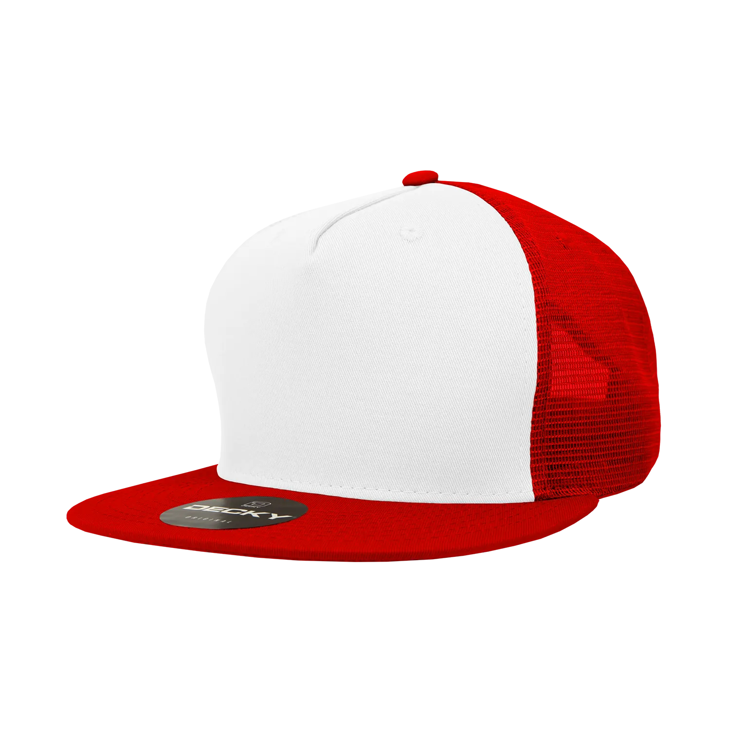 Decky 1040 Blank 5 Panel Trucker Snapback Hat - CASE Pricing