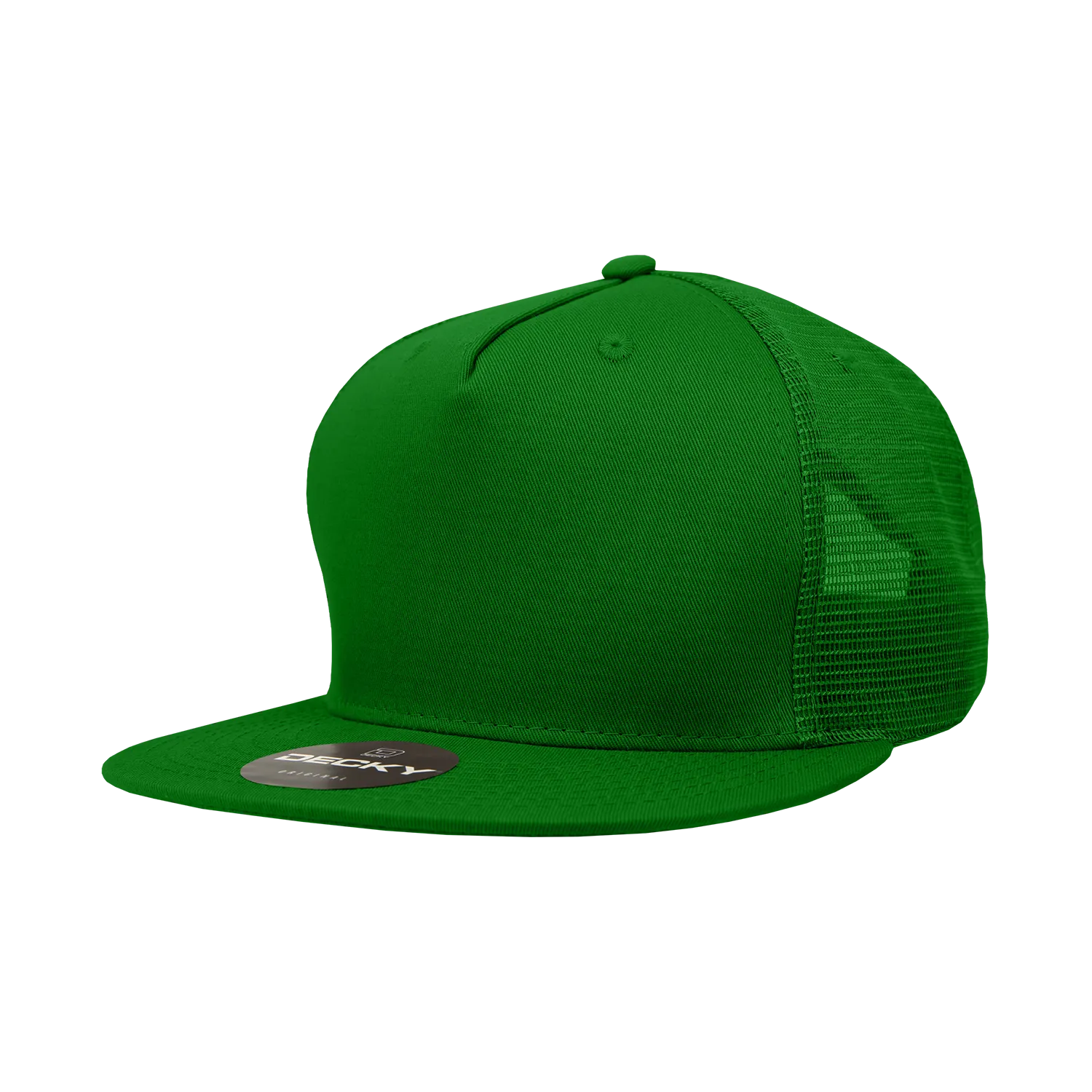 Decky 1040 Blank 5 Panel Trucker Snapback Hat - CASE Pricing