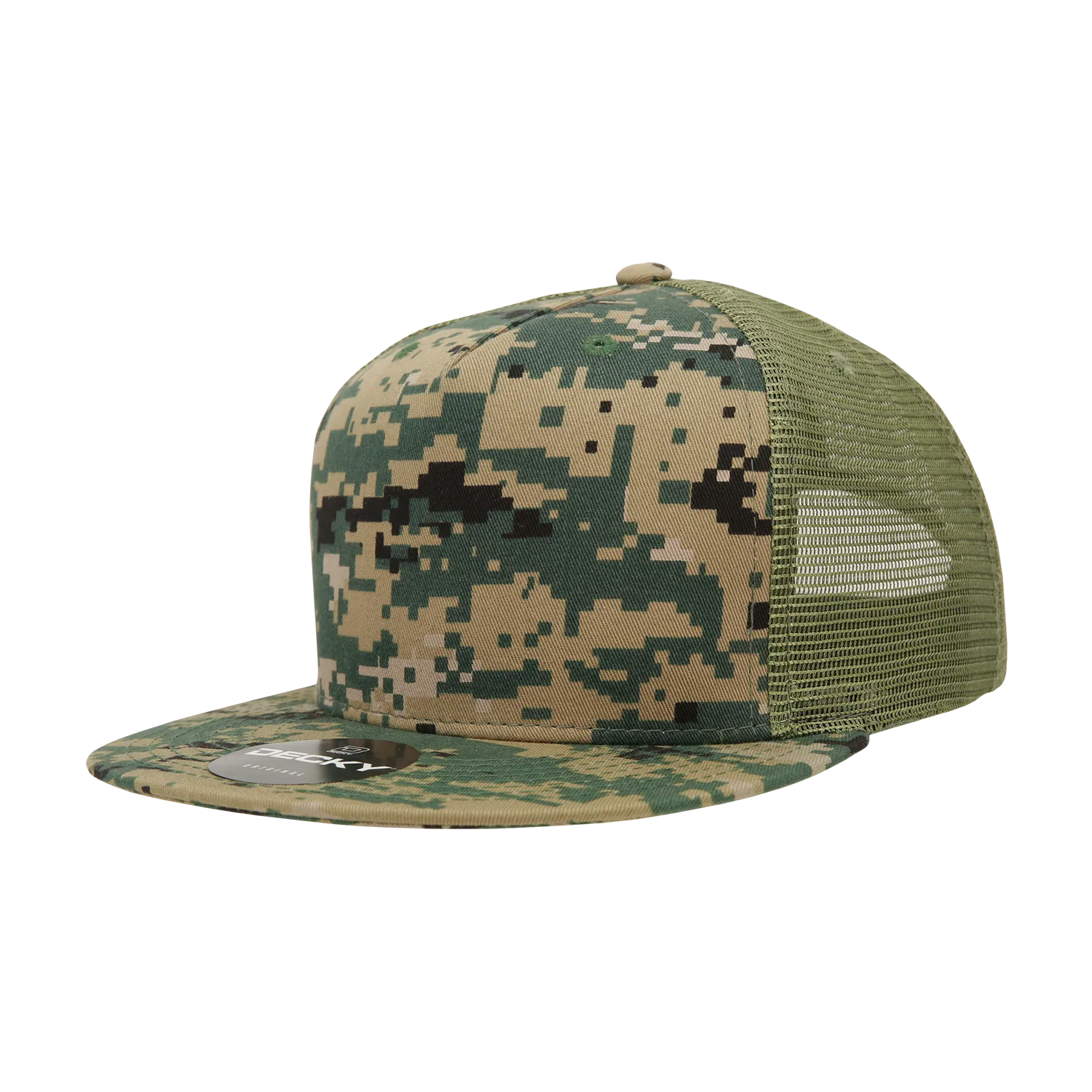 Decky 1040 Blank 5 Panel Trucker Snapback Hat - CASE Pricing