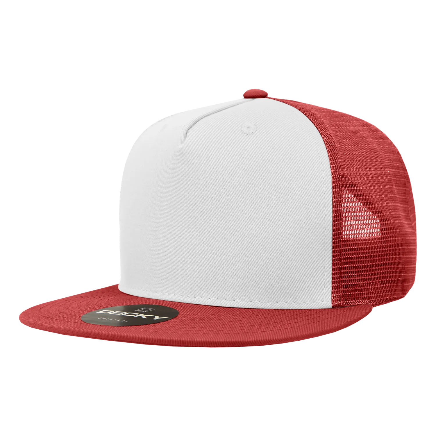 Decky 1040 Blank 5 Panel Trucker Snapback Hat - CASE Pricing