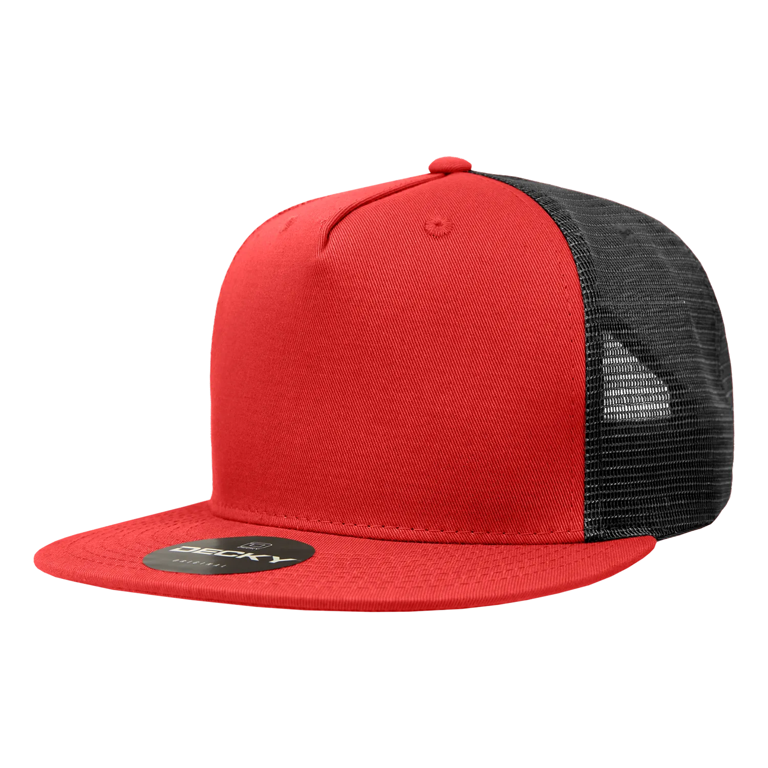 Decky 1040 Blank 5 Panel Trucker Snapback Hat - CASE Pricing