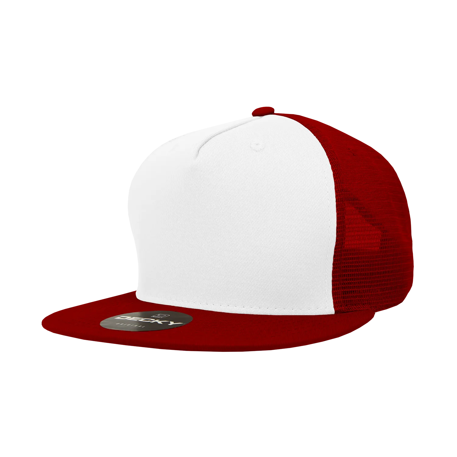 Decky 1040 Blank 5 Panel Trucker Snapback Hat - CASE Pricing