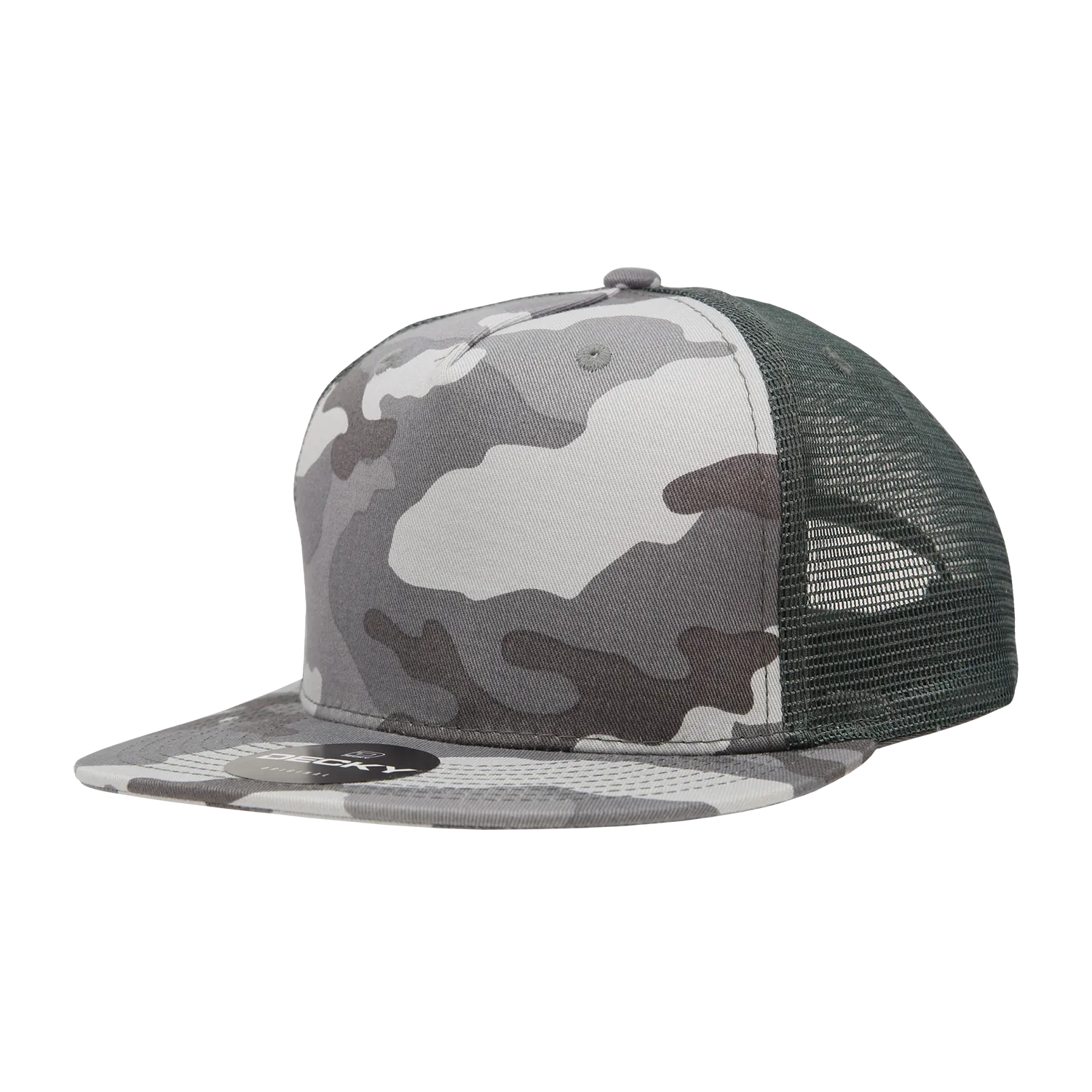 Decky 1040 Blank 5 Panel Trucker Snapback Hat - CASE Pricing